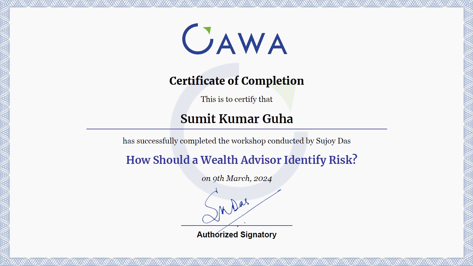 Certification