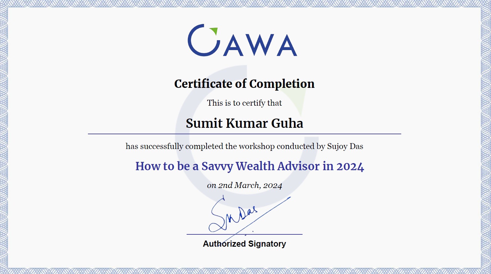 Certification